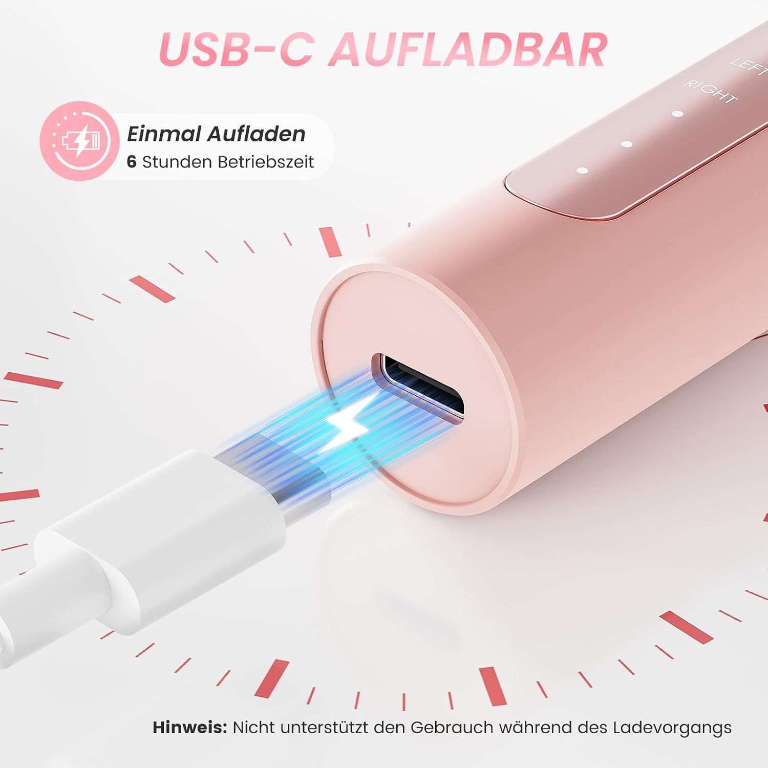 Detalle de 15 in 1 Kabellose Nagelfeile mit 35000 U/min – DOCOCO Nagelfräser für Gelnägel