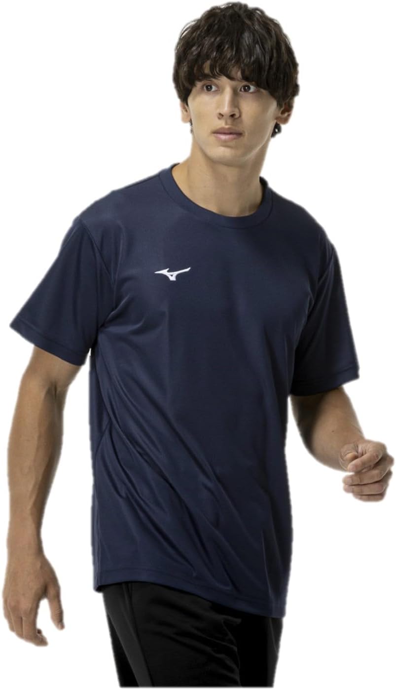 Detalle de ミズノ ナビドライ 半袖UネックトレーニングTシャツ 吸汗速乾・UPF15・ユニセックス