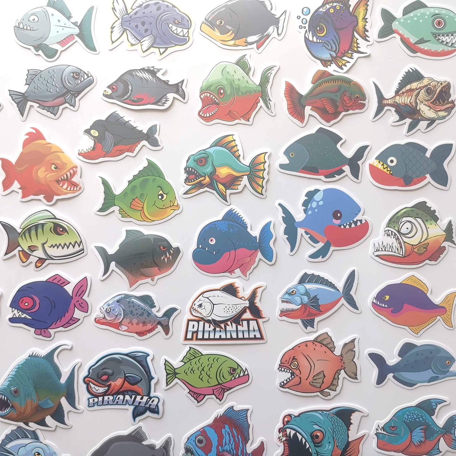 Thumbnail 6 de Shark Vinyl Stickers, 50-Piece Waterproof Cartoon Set