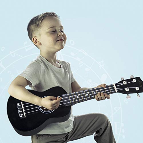 Thumbnail 6 de Winzz Ukelele Soprano Starter Kit para Principiante en Negro – Incluye funda, afinador y más