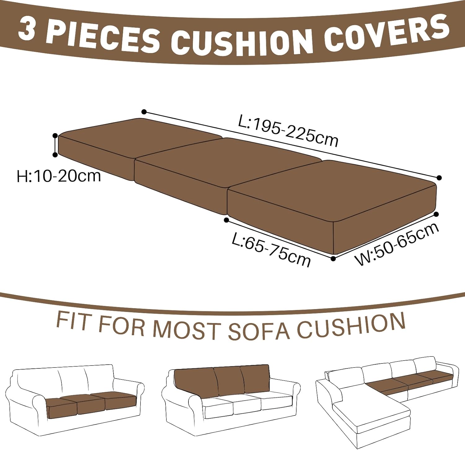 Thumbnail 1 de Ystyle Housse de coussin de canapé extensible universelle (1 place, bleu foncé) anti-dérapante et lavable