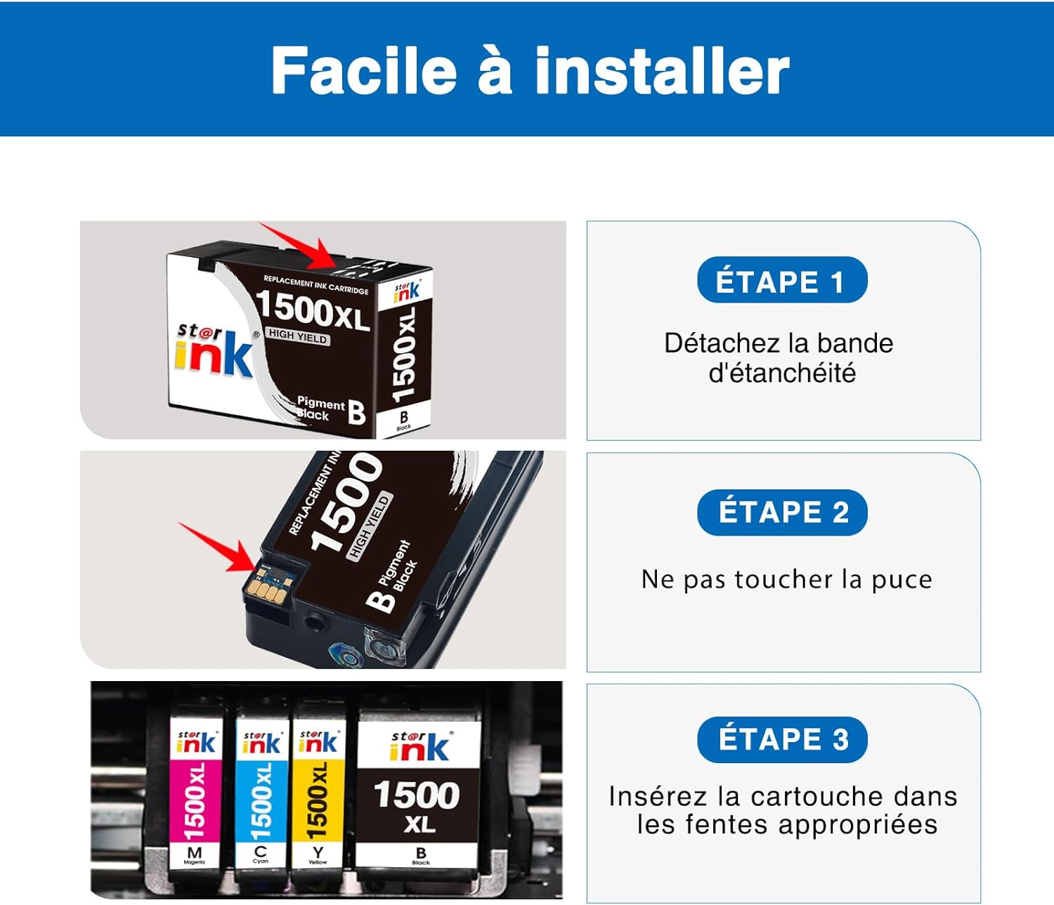 Thumbnail 6 de Starink 1500XL Cartouches Canon Maxify