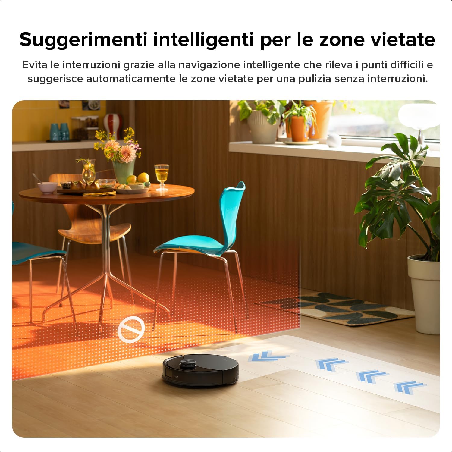 Thumbnail 6 de roborock Q10 S5 Set: Robot aspirapolvere con 10.000 Pa, panni sollevabili, versione nera