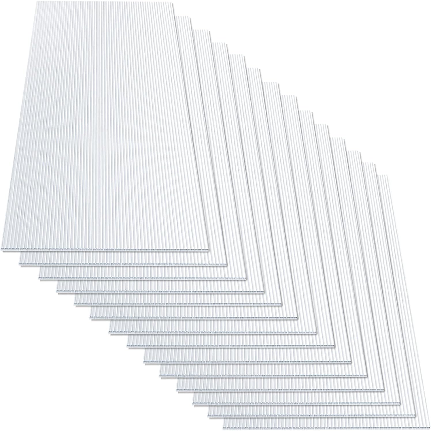 Thumbnail 6 de KARAT 10,25 m² Transparent 4 mm – Gewächshaus Stegplatten aus Polycarbonat, 14 Stück (60,5 x 121 cm)