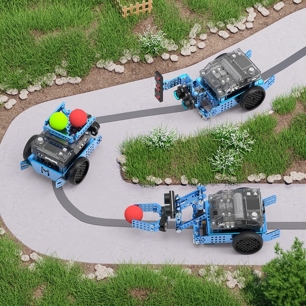 Detalle de Makeblock Modulo Aggiuntivo 3 in 1 Smart World per mBot2: braccio, trasportatore e robot di rilevamento