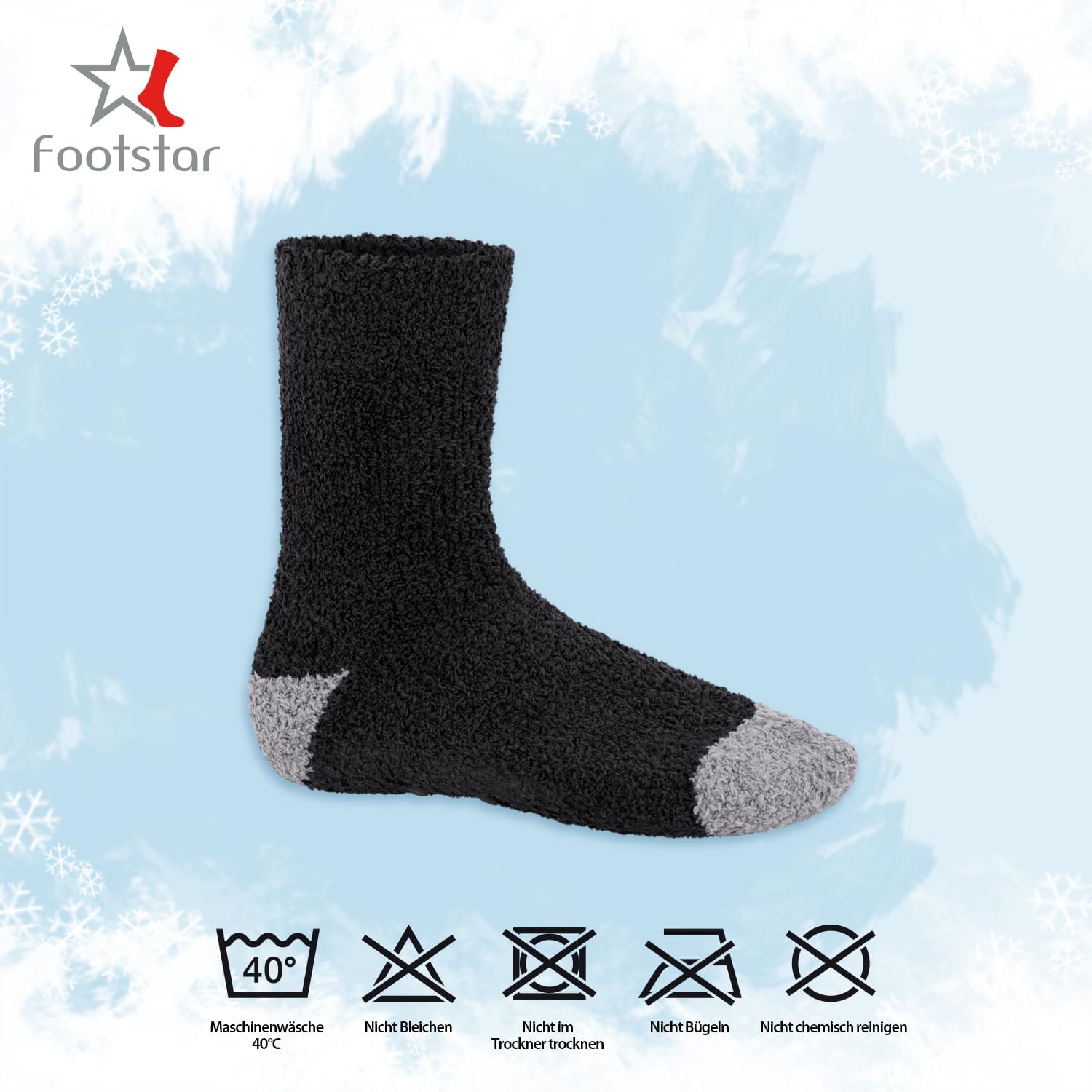 Thumbnail 2 de Footstar Everyday pluszowe skarpety damskie i męskie, ciepłe, 6 par
