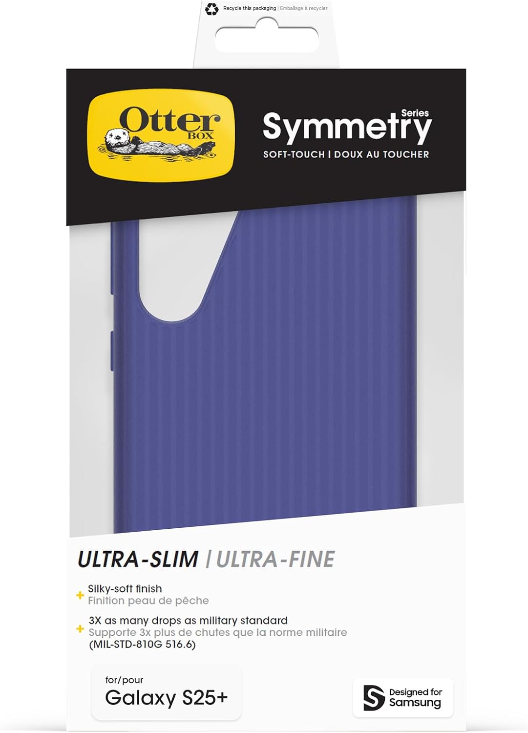 Thumbnail 4 de OtterBox Cover Symmetry Series Soft Touch Samsung Galaxy S25+ BluViola