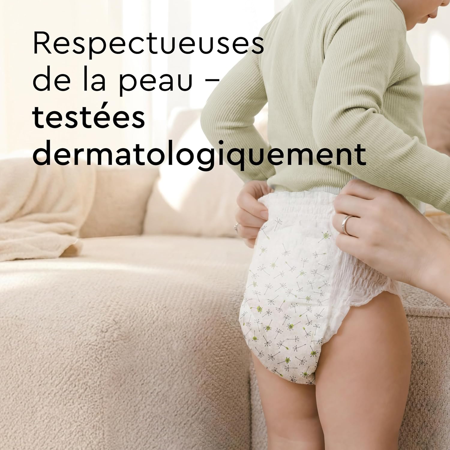 Detalle de LILLYDOO Couches-culottes Bébé Taille 8 (17+ kg) — Box mensuelle 90 pièces, Ultra-Douces et Anti-Fuites