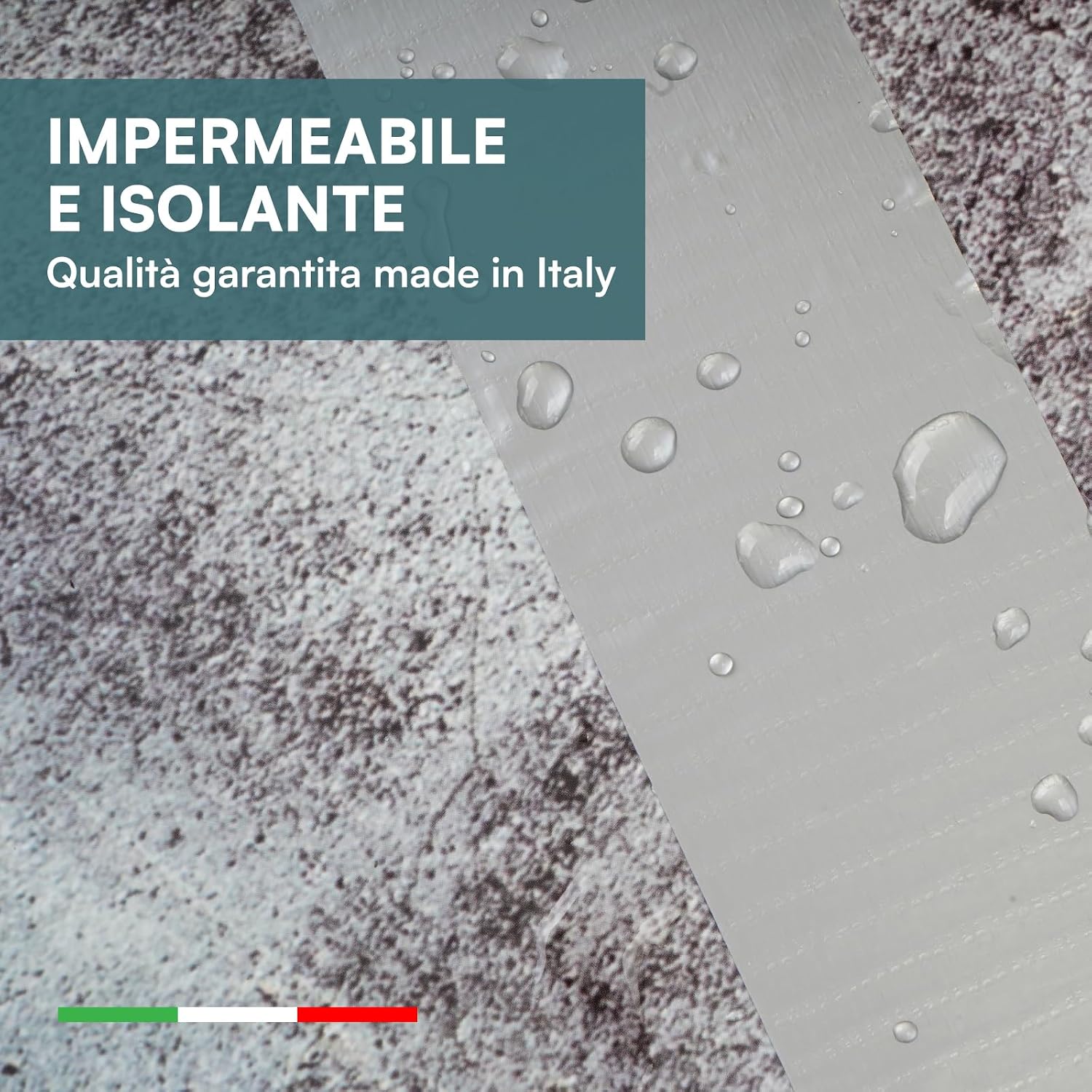 Detalle de DNK TRADE Nastro Adesivo Telato Americano 50mm x 25m – Tre Rotoli Grigio, resistente all’acqua e adatta a metallo, plastica e legno