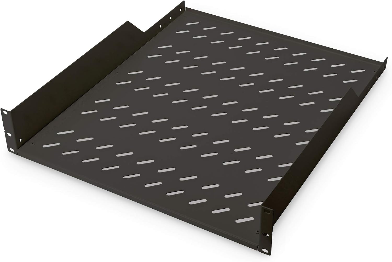 Detalle de DIGITUS DN-19 TRAY-2-55-SW – półka rack 19″, 2U, głębokość 550 mm
