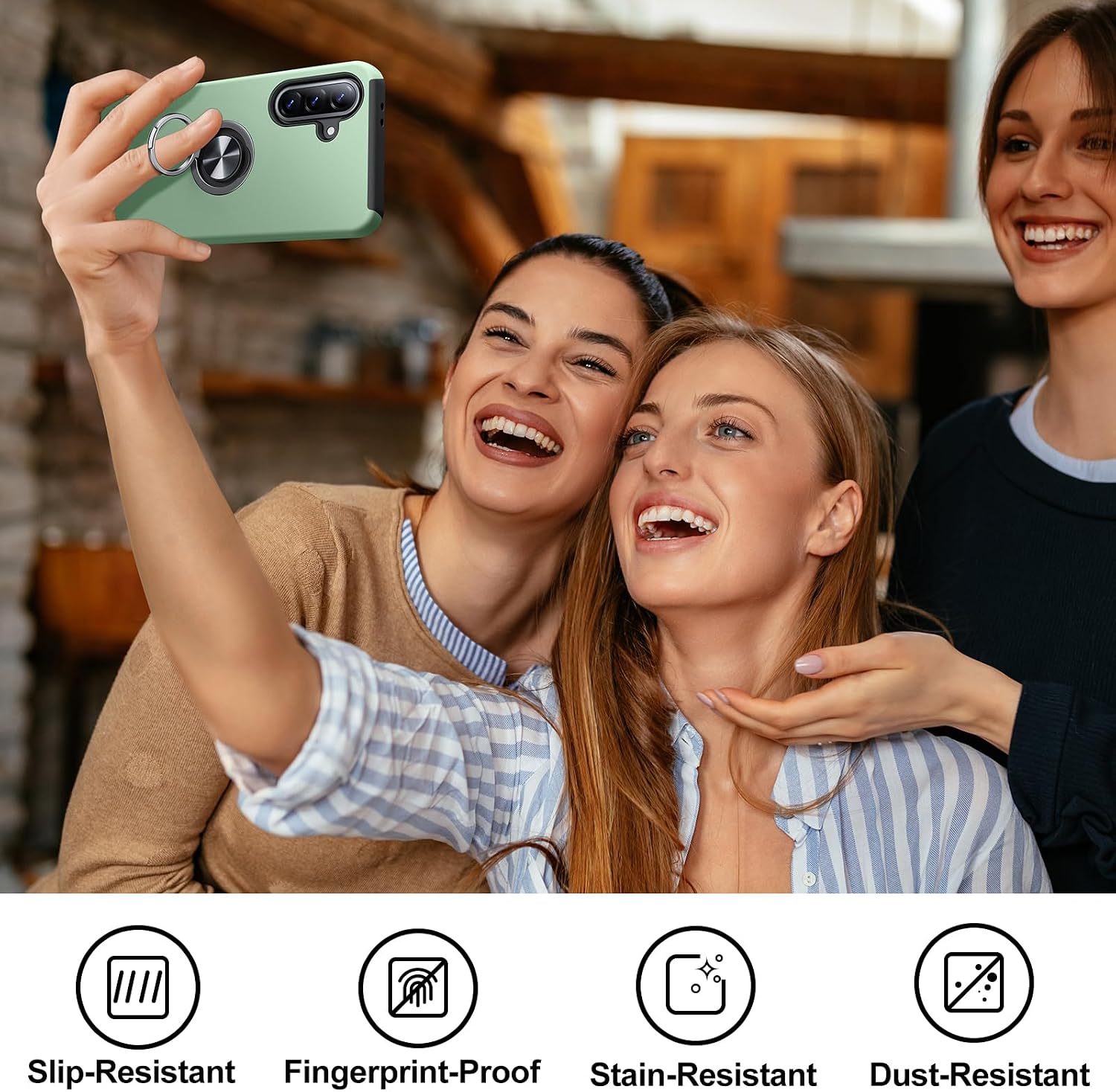 Thumbnail 5 de AOUIA Samsung Galaxy A36 5G case with 360° ring