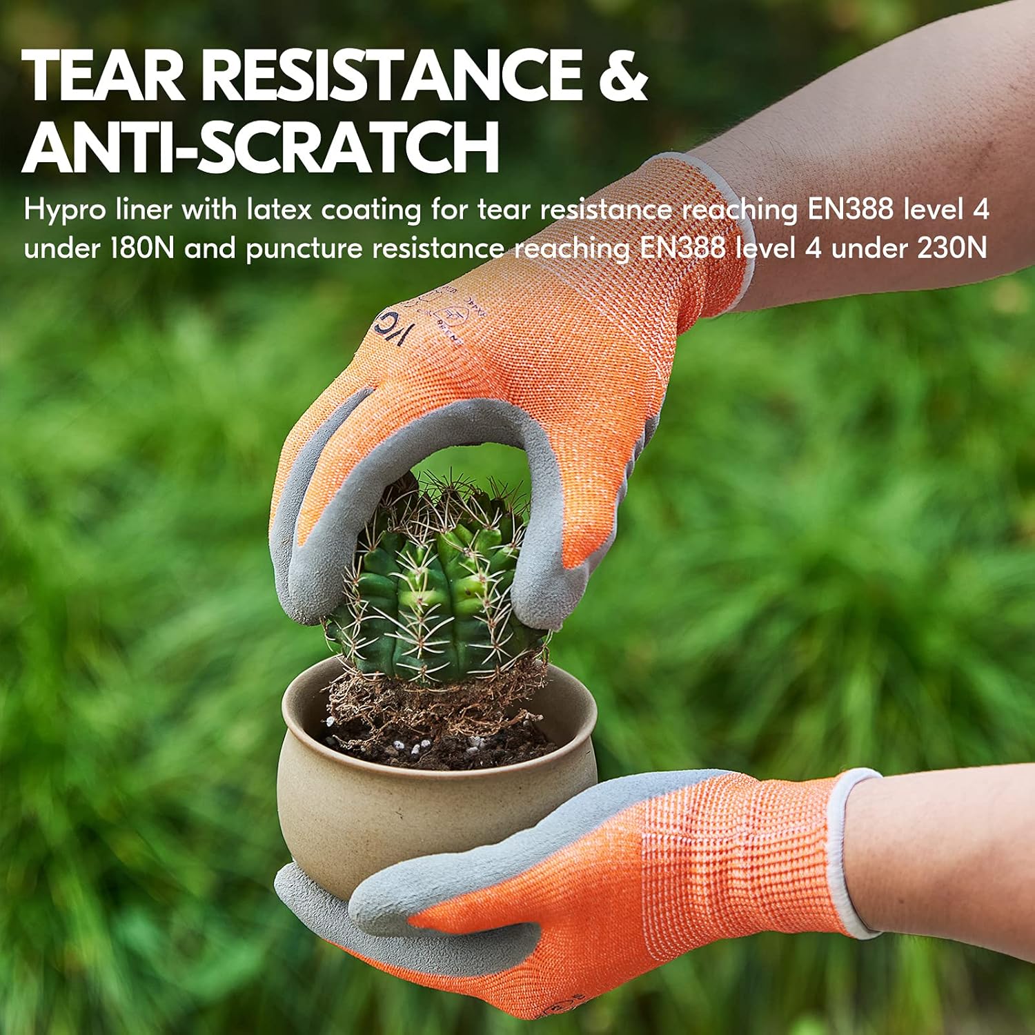 Thumbnail 3 de Guanti antitaglio Vgo... Lavoro in nitrile con nucleo HPPE (EN388 C, ANSI A3) – taglio protezione palmo