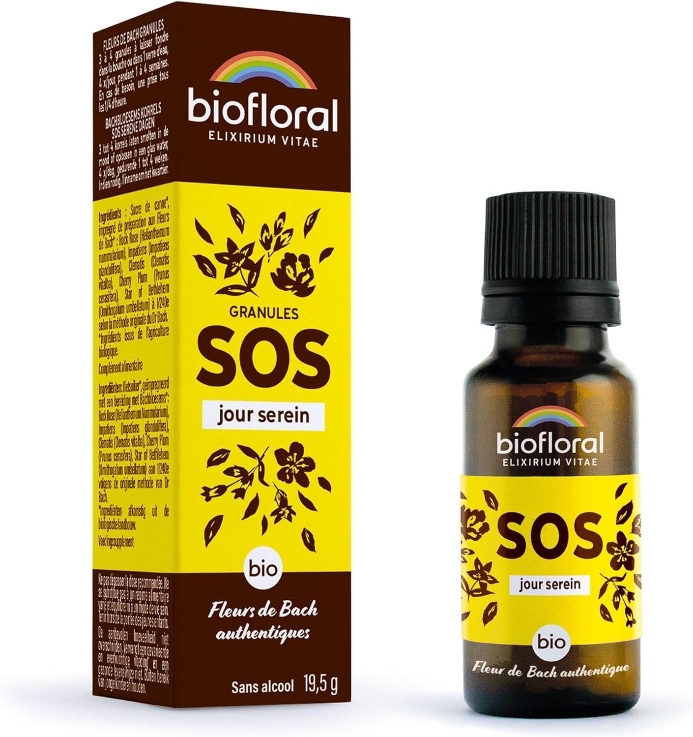 Thumbnail 5 de BIOFLORAL SOS Secours Jour Serein BIO – 165 Pastilles Sans Alcool, Fleurs de Bach Authentiques