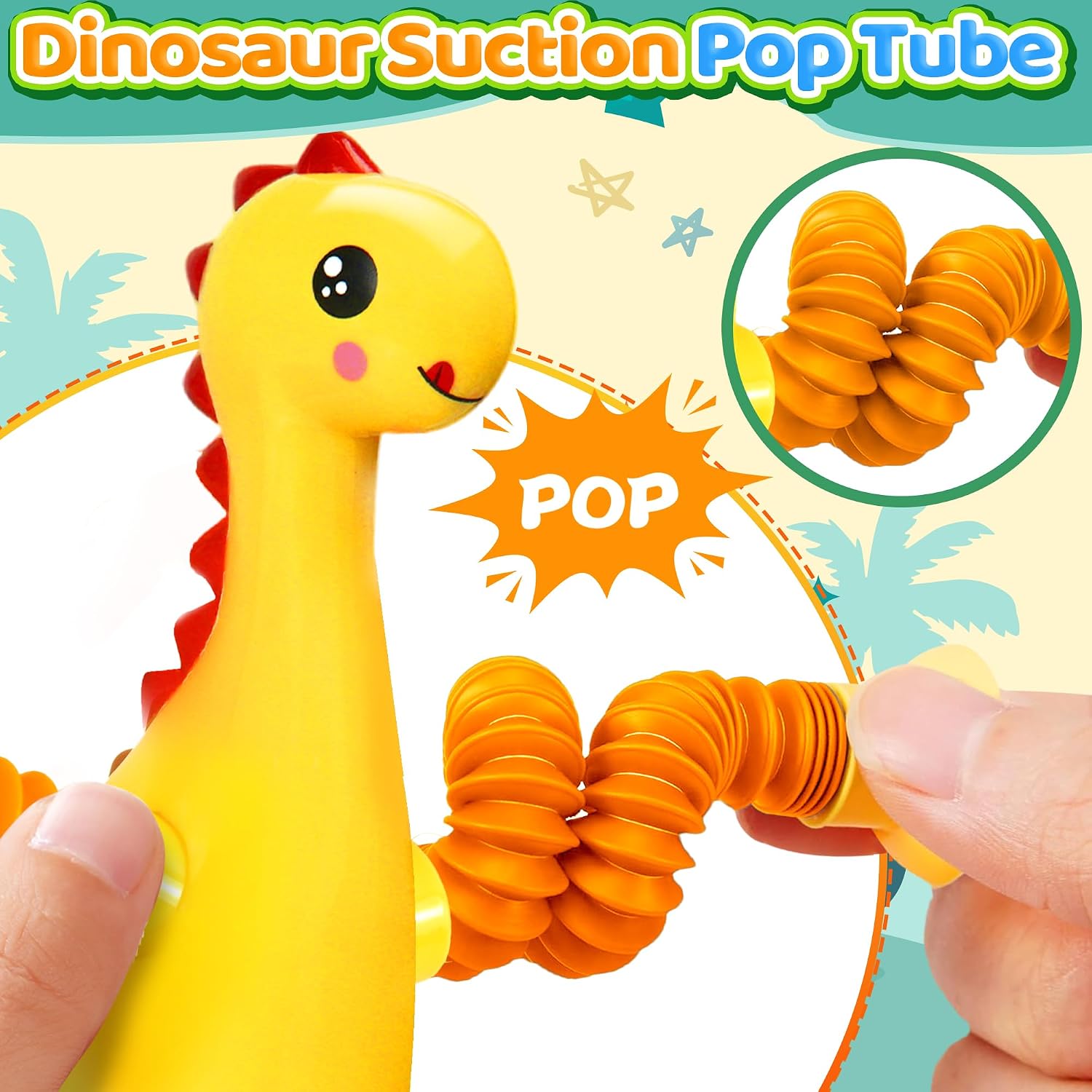 Thumbnail 4 de Telescope Dinosaur Suction Toy 4-Pack 🦖