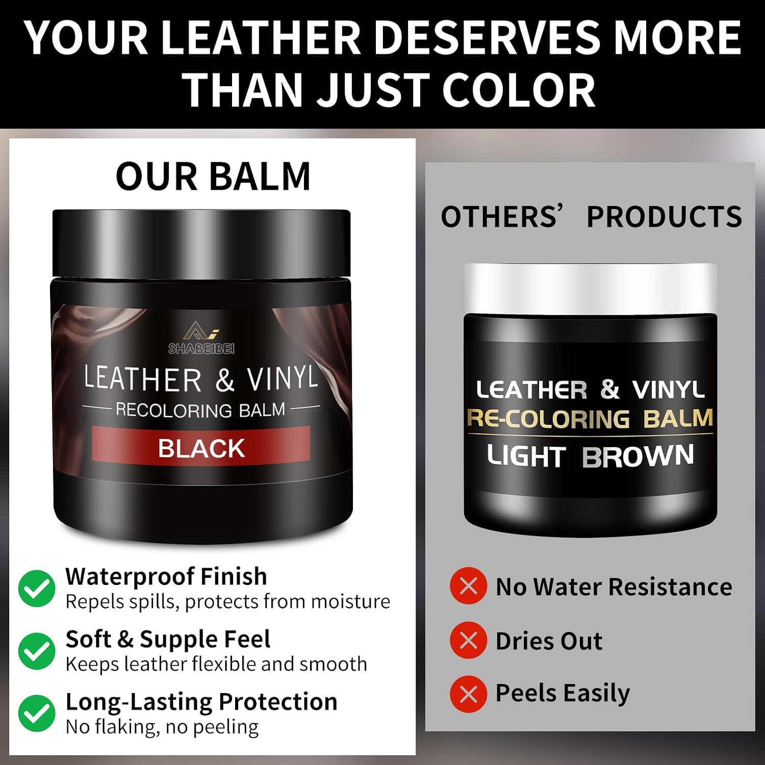Detalle 2 de Leather Recoloring Balm Leather Repair Kit