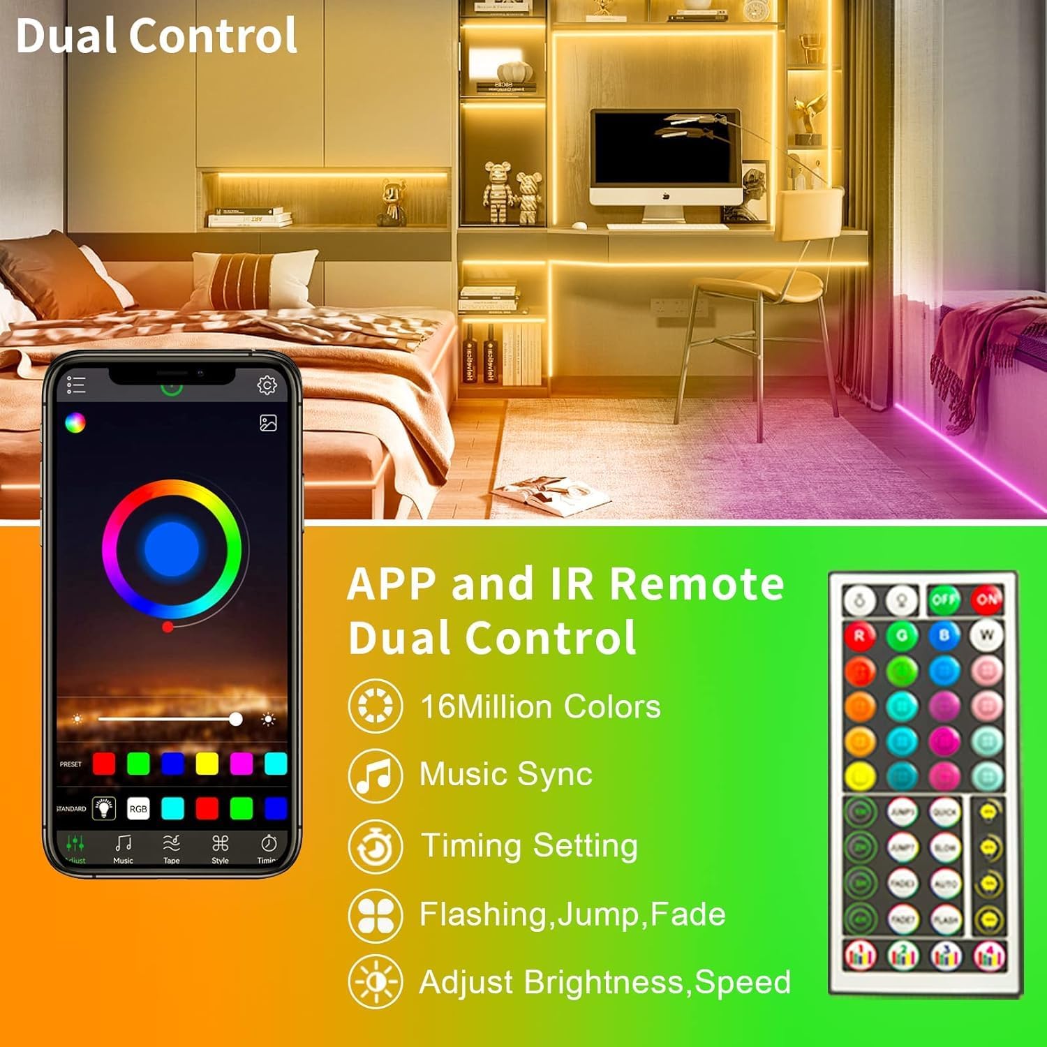 Thumbnail 2 de KSIPZE 30m LED Strip Lights RGB for Bedroom 🎛