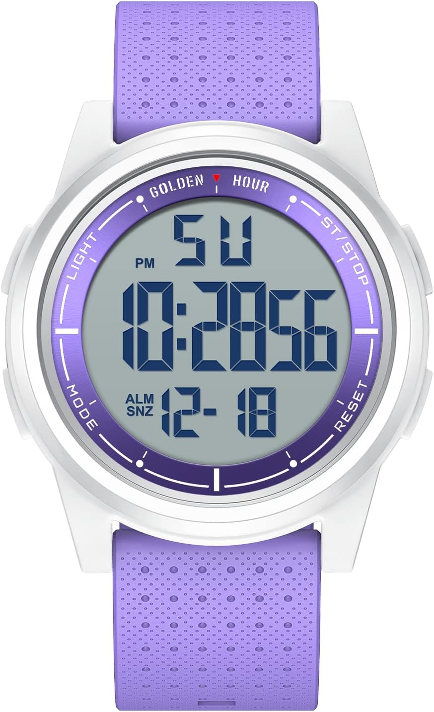 Detalle 1 de GOLDEN HOUR Ultradünne Minimalistische Sportuhr wasserdicht Digitaluhr