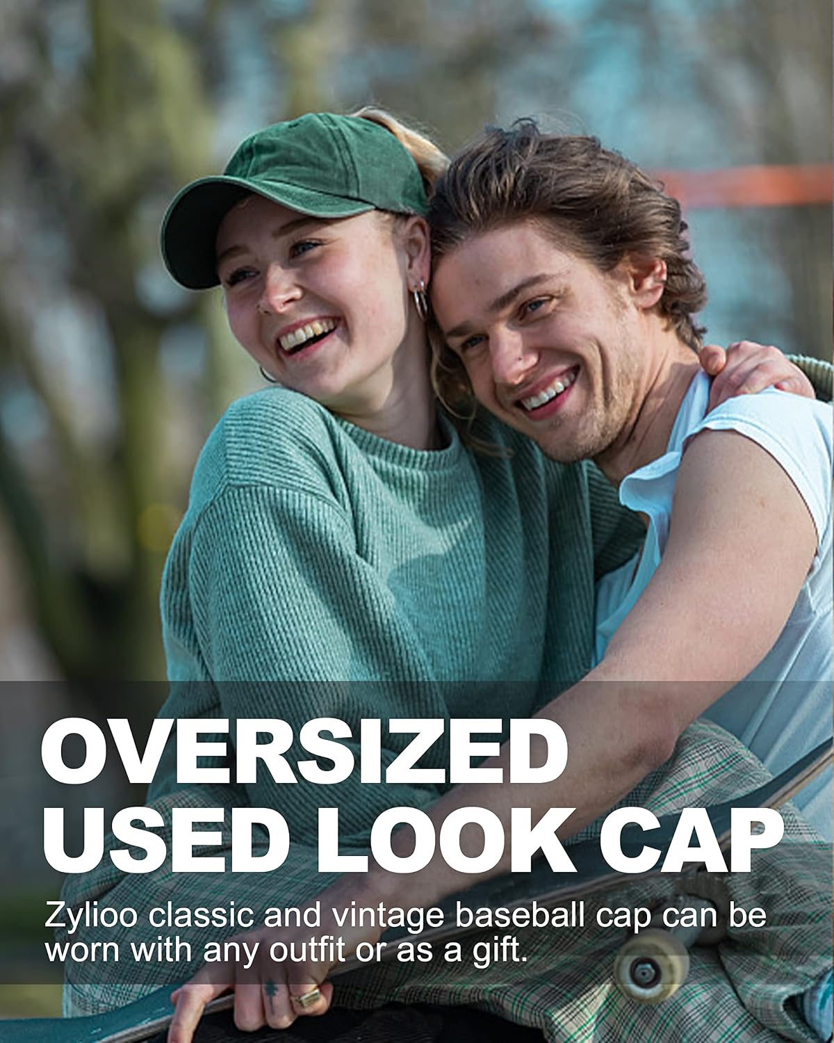 Thumbnail 4 de Zylioo XL/XXL Washed Cotton Baseball Cap: Big Heads, Big Style, All‑Round Comfort
