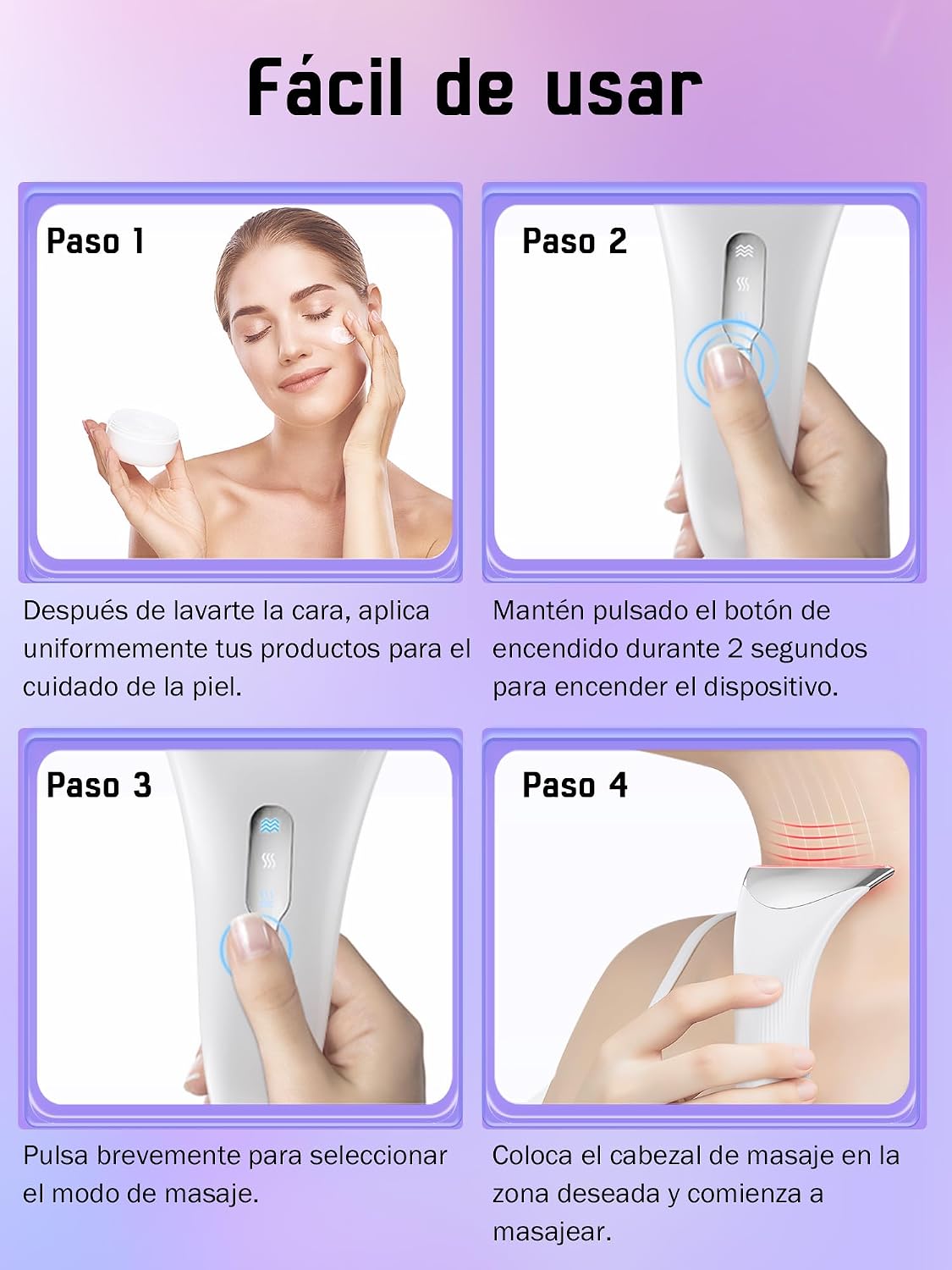 Thumbnail 5 de Masajeador Facial Eléctrico Antiarrugas 45°C