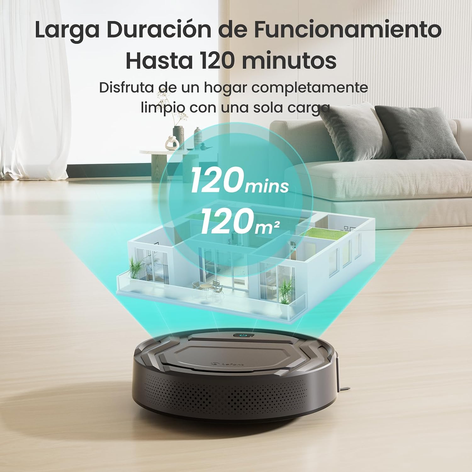 Detalle de LEFANT M210 Pro: Aspirador Robot Inteligente, Potente y Silencioso 🤖
