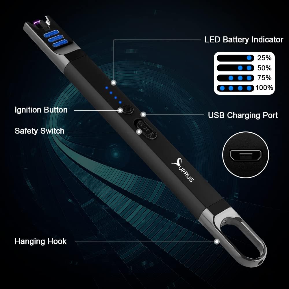 Detalle de SUPRUS Electric Arc Lighter USB rechargeable 1️⃣