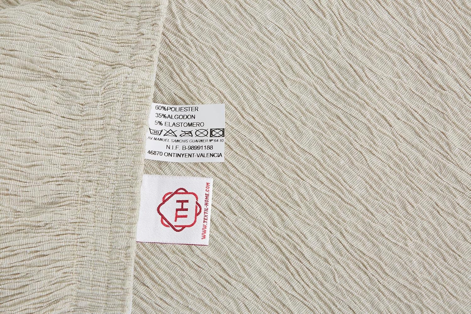 Thumbnail 5 de textil-home Funda Relax TEIDE 1 Plaza Elastica Marfil