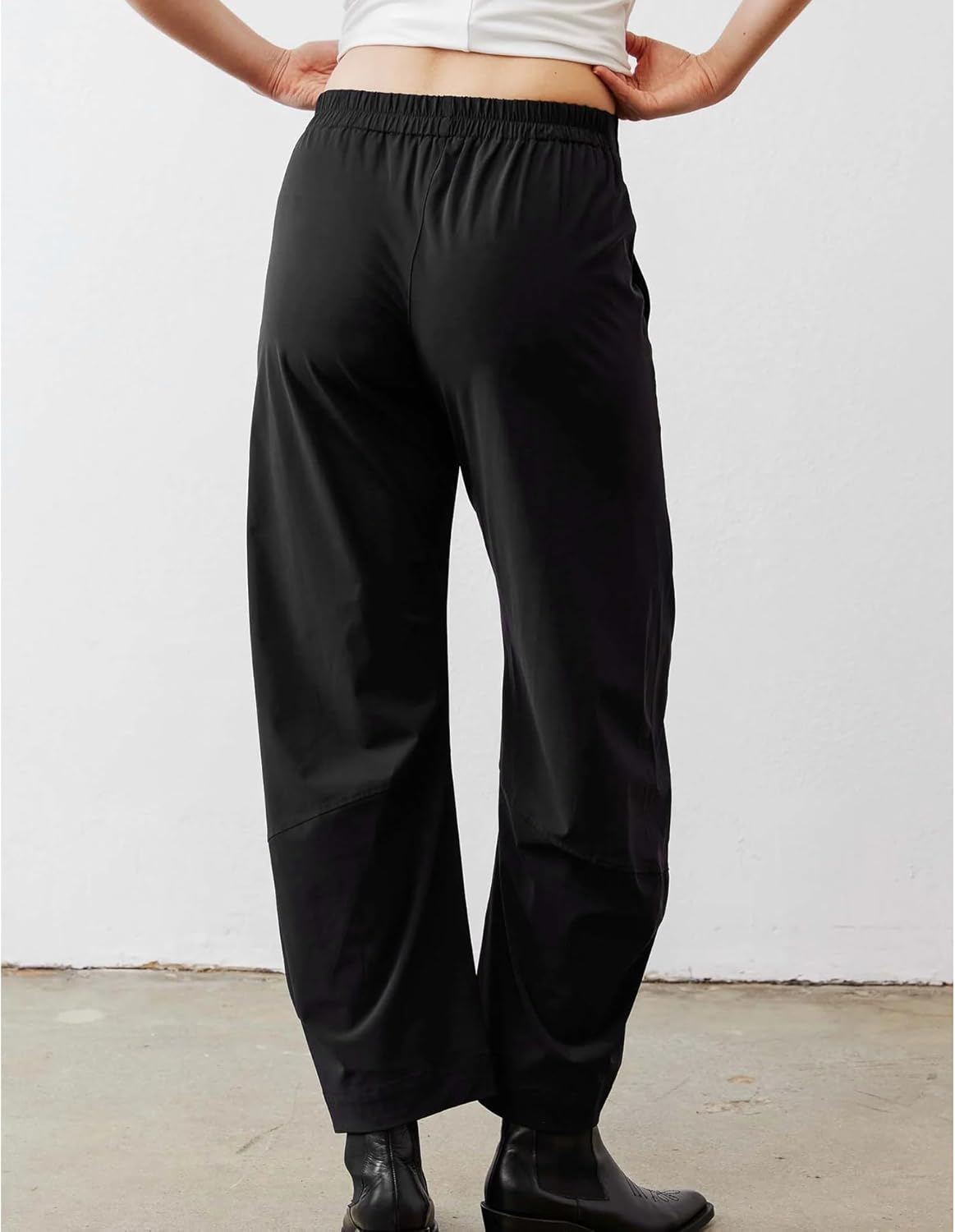 Thumbnail 1 de SeeLuNa Women Barrel Travel Pants with Elastic Back Waistband and Pockets