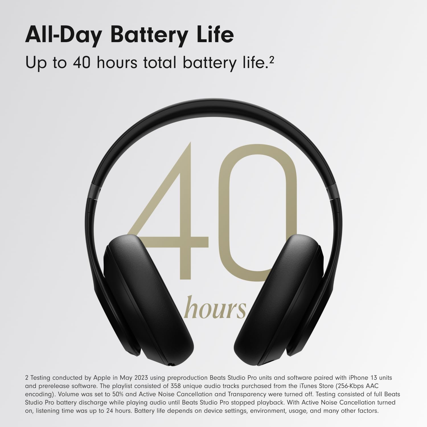Detalle 2 de Beats Studio Pro Wireless Over-Ear Headphones with ANC, USB-C Audio and 40-Hour Battery