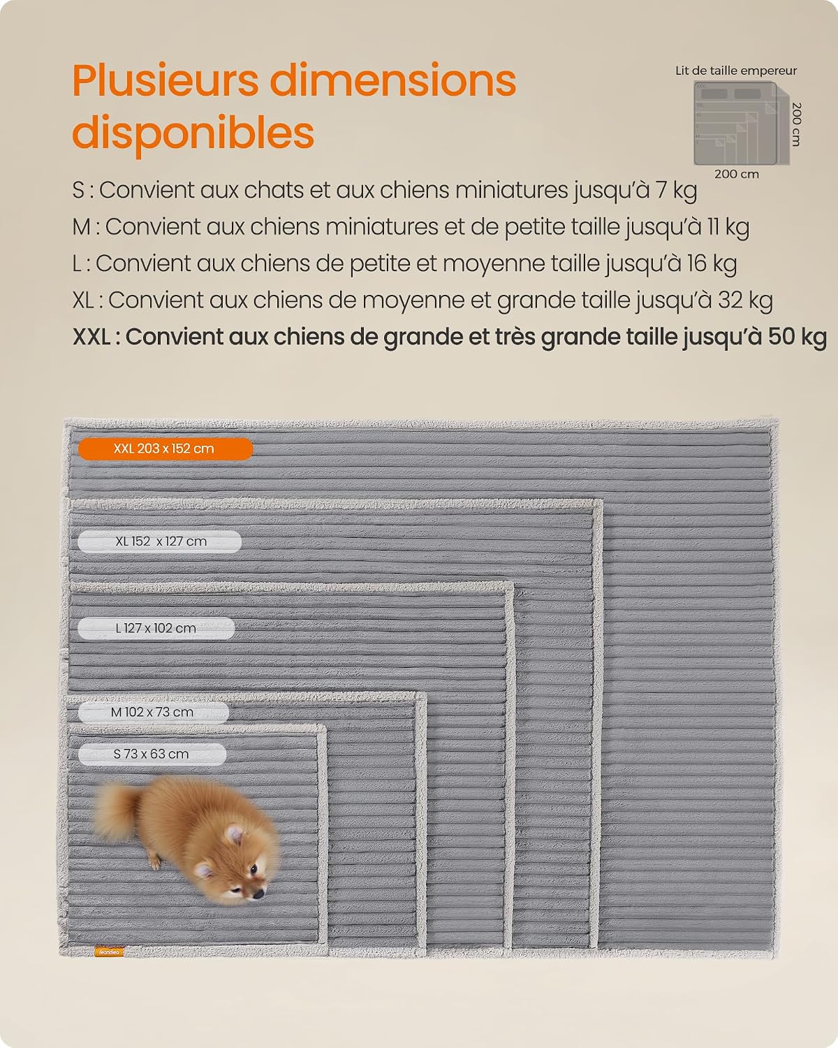 Thumbnail 5 de Tapis chien imperméable XXL 203 x 152 cm