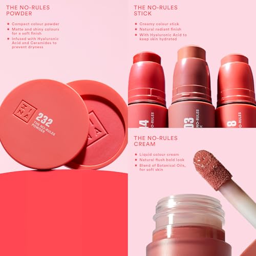 Thumbnail 4 de 3INA The No-Rules Powder 348, poudre rose clair ⚙