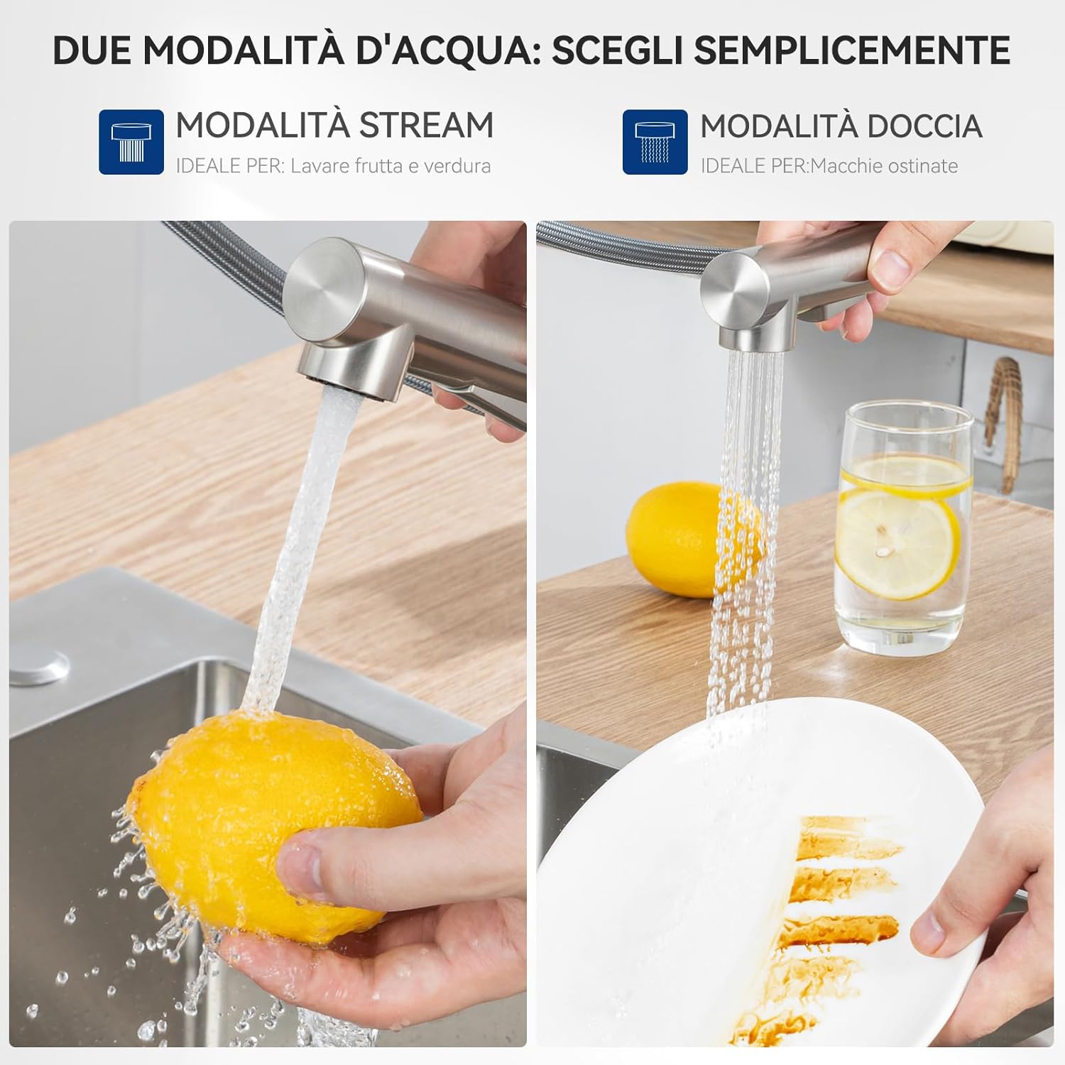 Thumbnail 3 de Rubinetto cucina con doccetta estraibile 360°