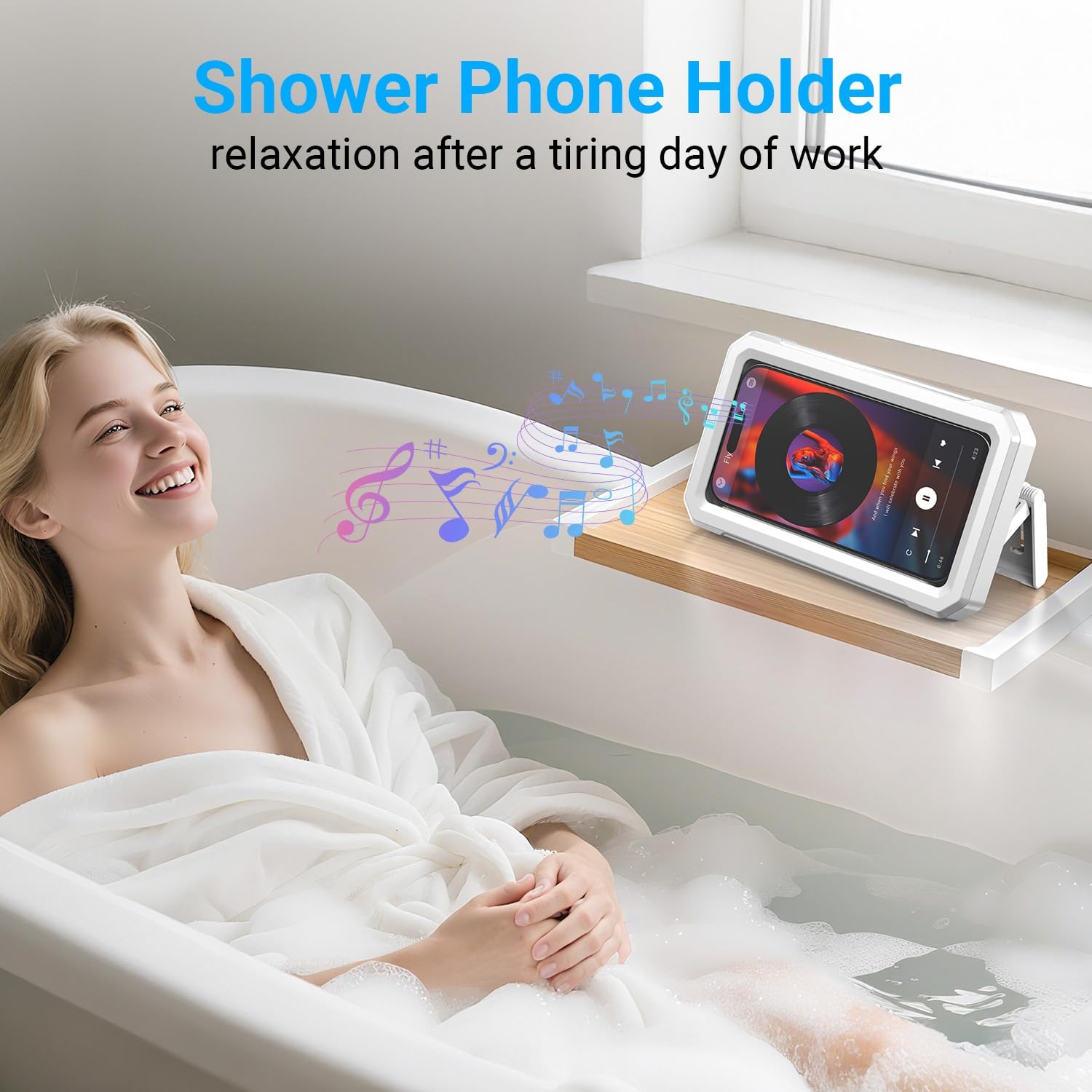Detalle 2 de Coolpow Shower Phone Holder