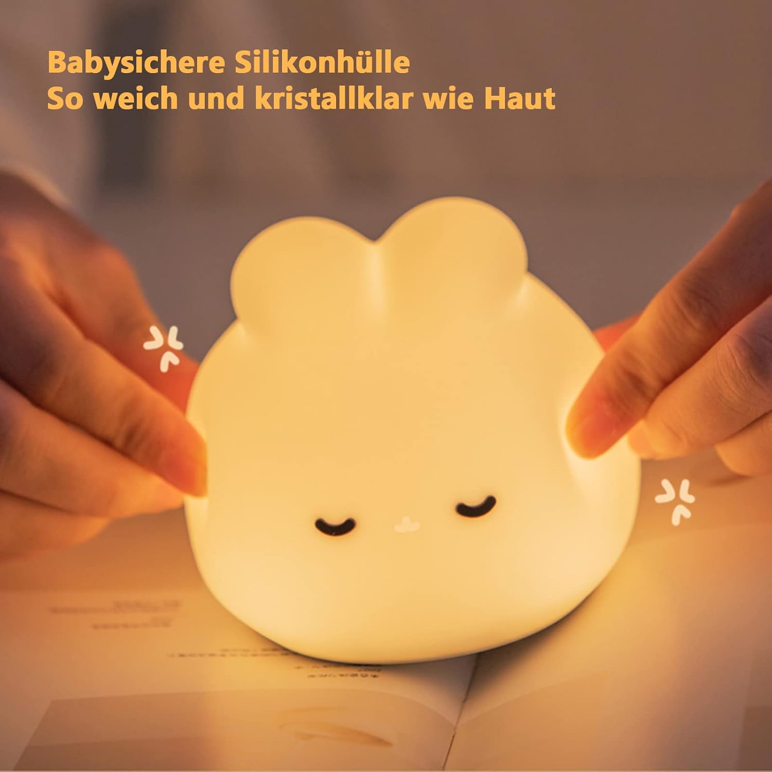 Thumbnail 4 de beek Nachtlicht Baby Silikon Kaninchen