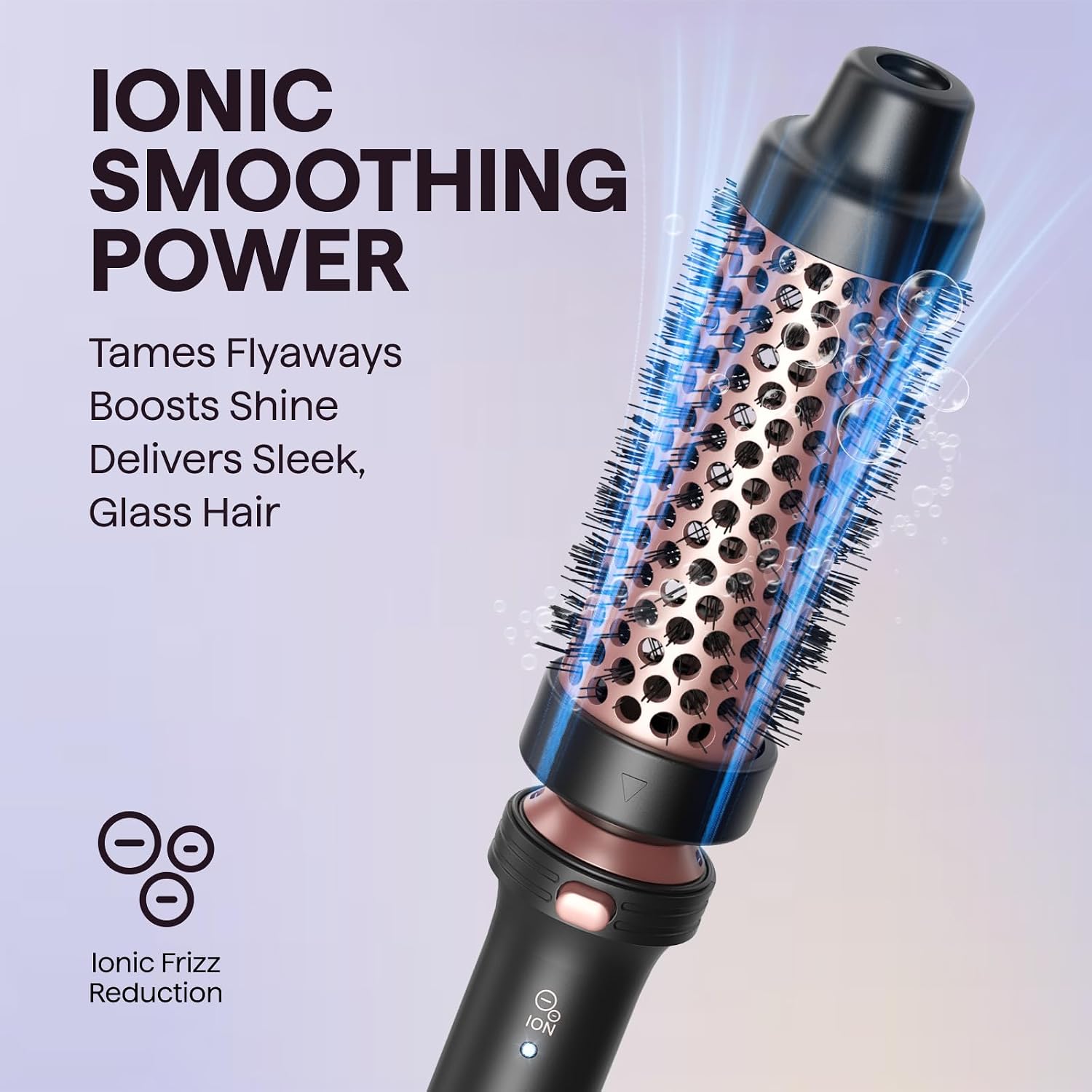 Detalle de Wavytalk 5-in-1 Curling Iron Set with Thermal Brush, Ceramic Barrels and Dual Voltage