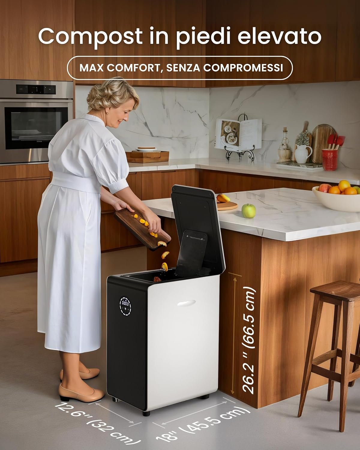 Thumbnail 6 de 19L Composter elettrico per cucina, compostatore 19 L 🌱