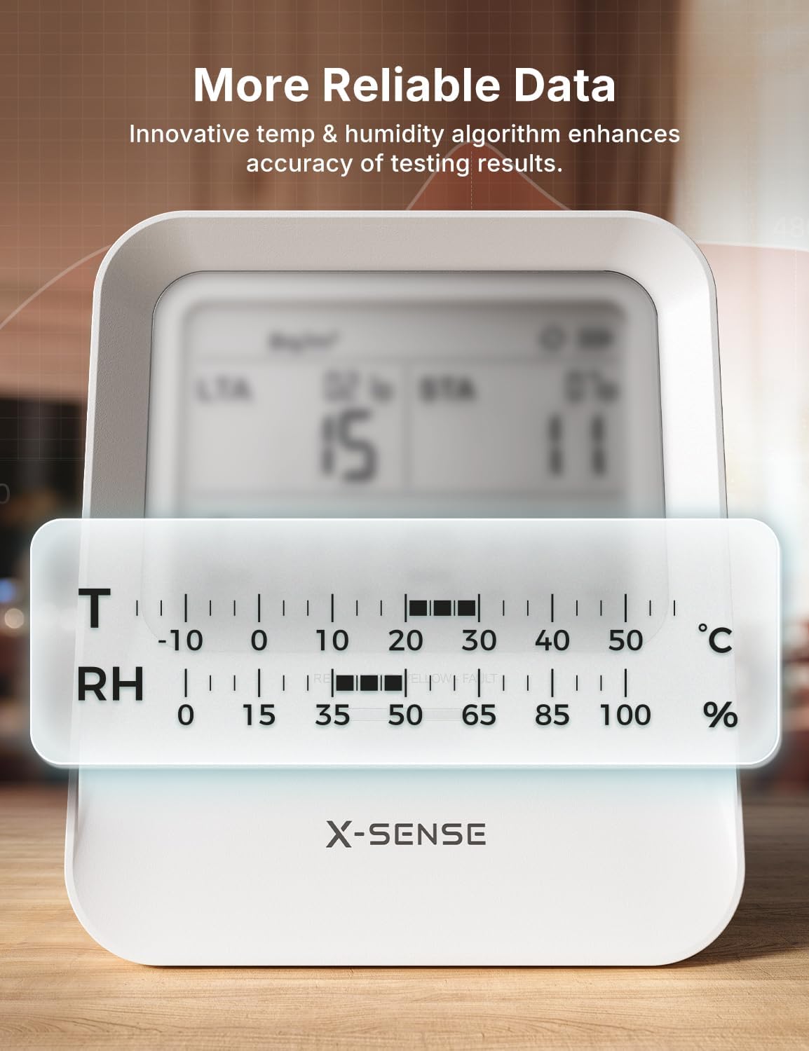 Thumbnail 6 de X-Sense XR0B-SR Radon Detector with Audible and Visual Alerts, 99 Reports