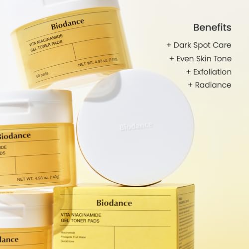 Detalle 2 de Biodance Vita Niacinamide Gel Toner Pads – Discos tónicos con vitamina C para manchas y tono uniforme (60 U, 140 g)