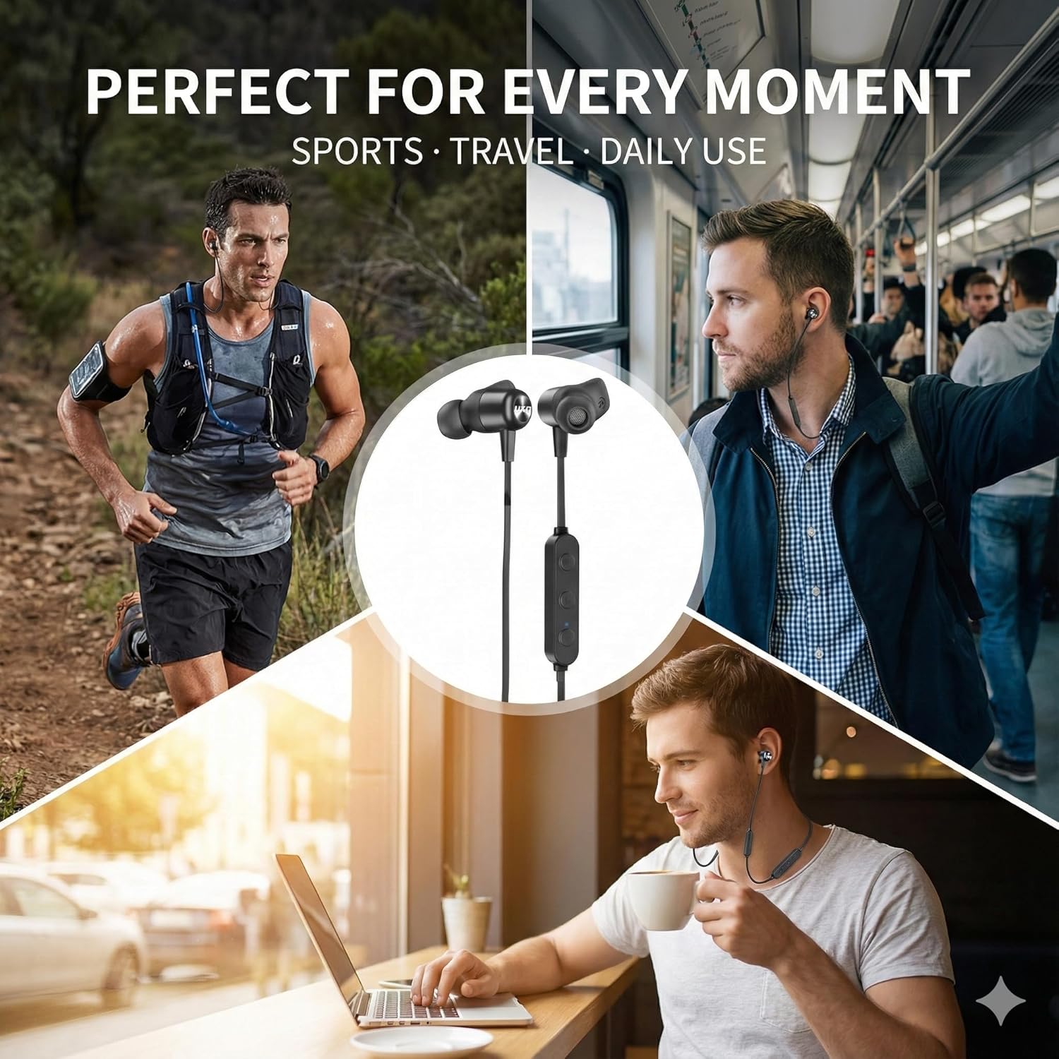 Thumbnail 5 de UXD Bluetooth Kopfhörer 20 Std Spielzeit