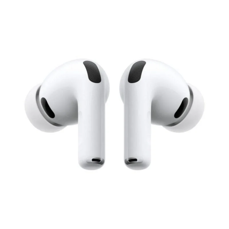 Detalle de Apple AirPods Pro 3 con cancelación activa de ruido y USB‑C (blancos)
