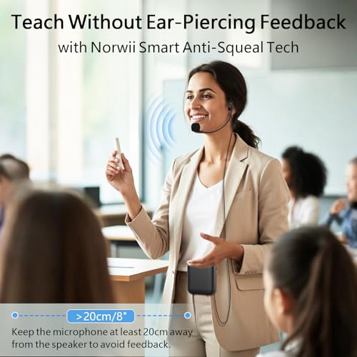 Thumbnail 4 de Norwii S358 Portable Voice Amplifier with Wired Headset Mic – KNORVAY