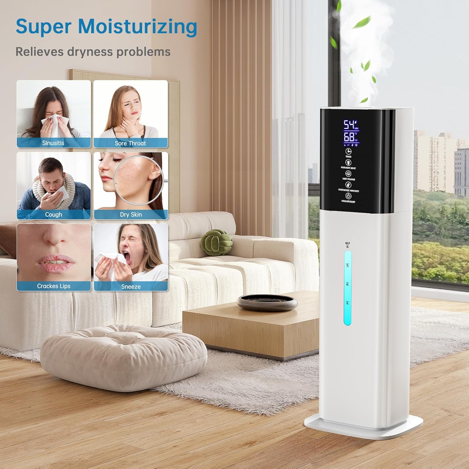 Thumbnail 4 de Honovos 8L Quiet Ultrasonic Humidifier