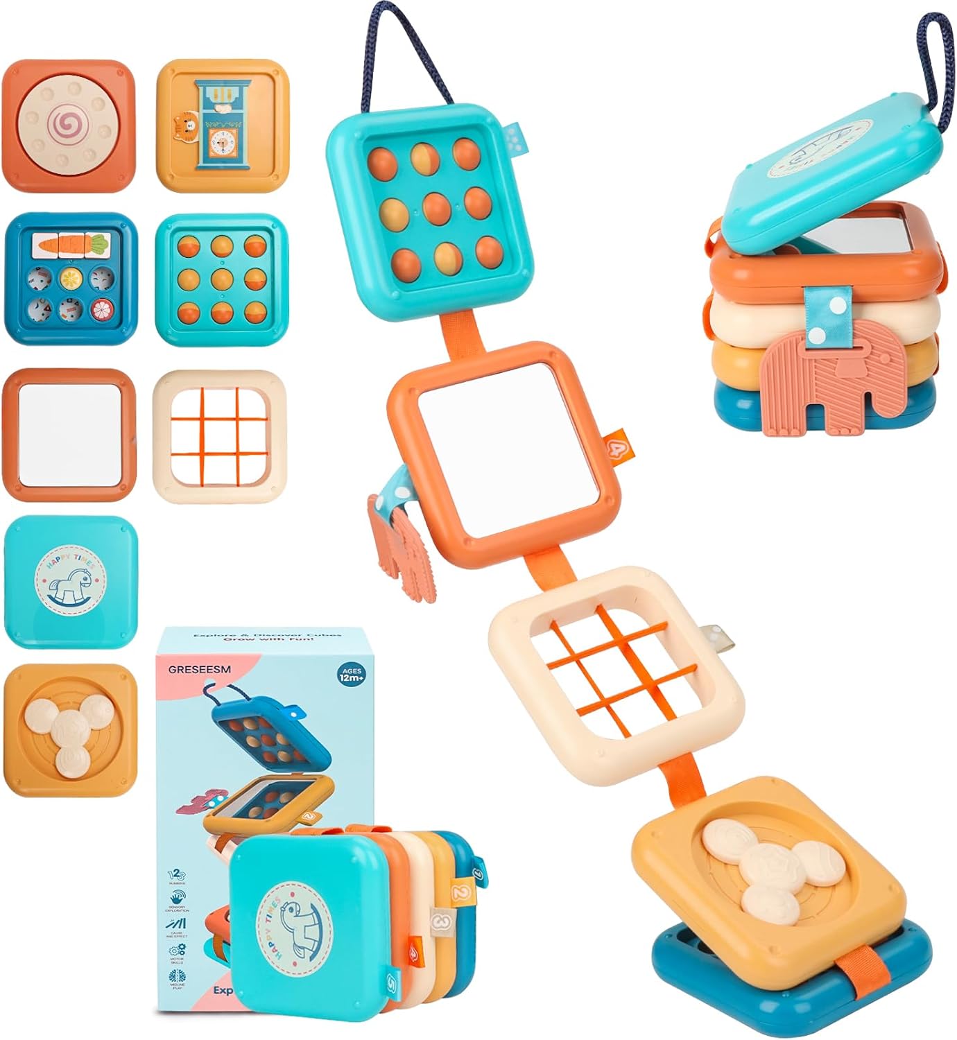Detalle de GRESEESM Montessori Busy Board for 1 Year Olds and Toddlers (Ages 1–3)