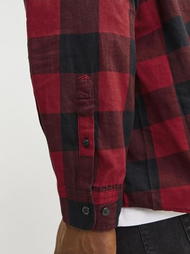 Thumbnail 5 de Jack & Jones Jjegingham Camisa L/S Ps Noos Roja 5XL