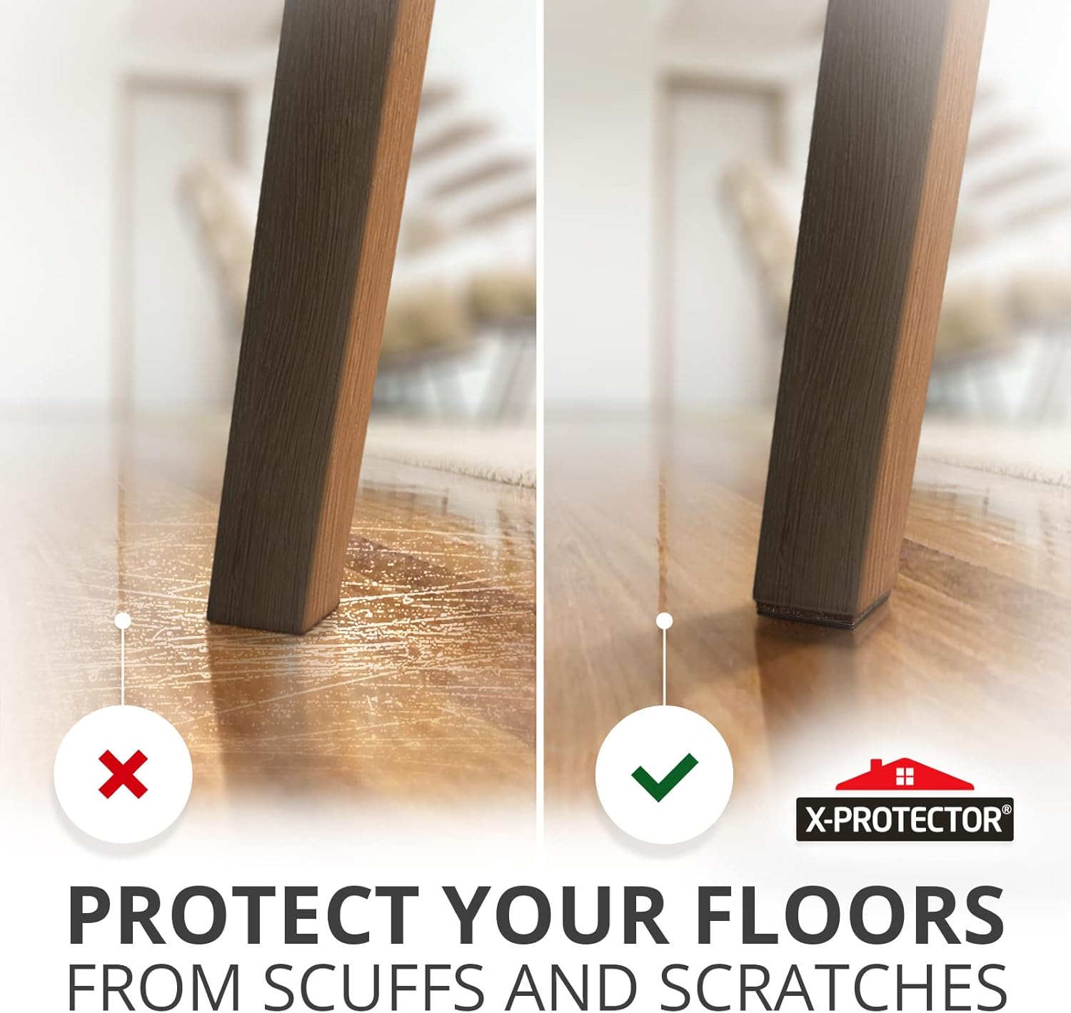 Thumbnail 4 de FURNITURE PADS X-PROTECTOR Premium Non Slip Pads (16 x 50mm) – Floor Protectors for Furniture Feet