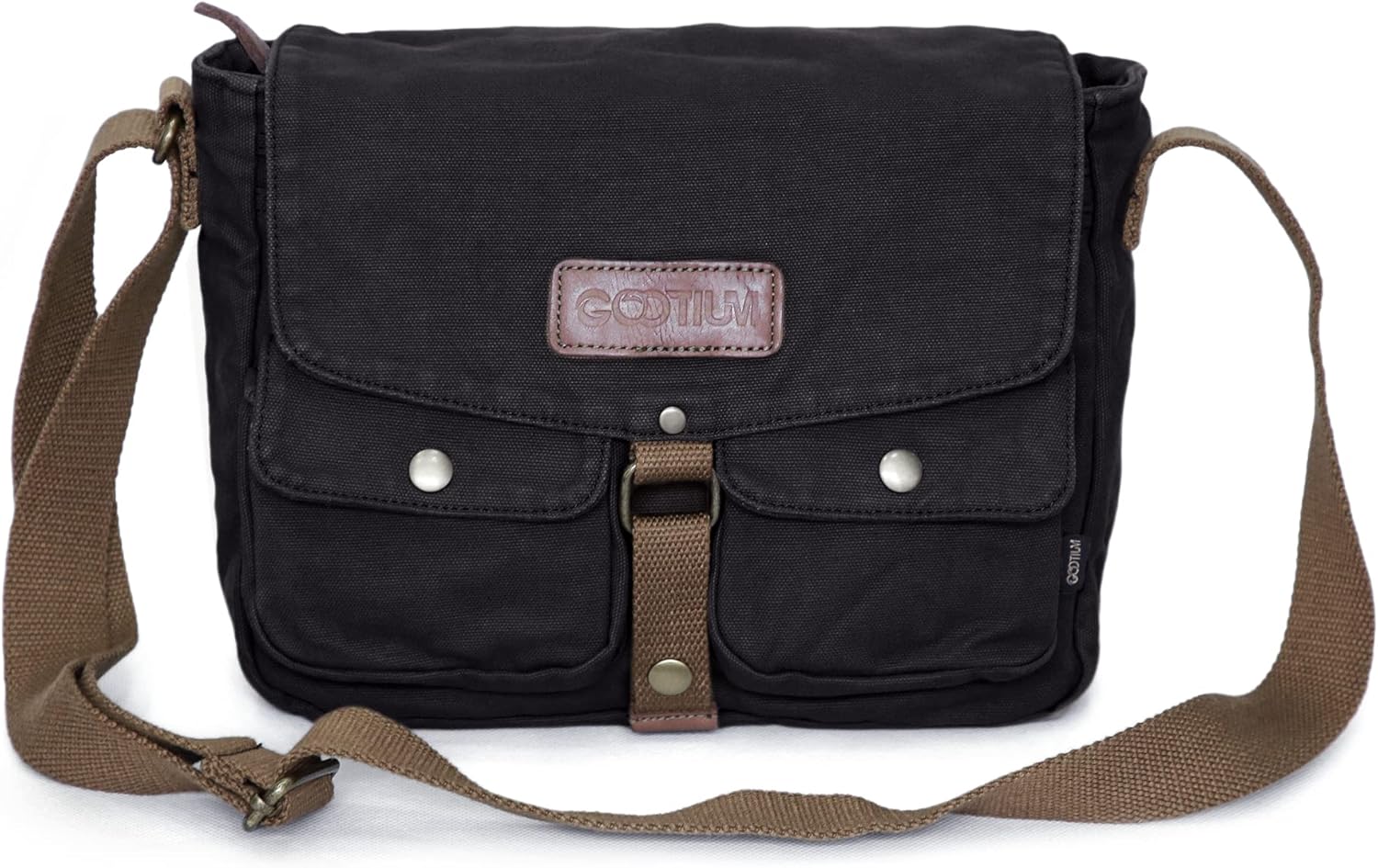 Thumbnail 2 de GOOTIUM 30624 Vintage Canvas Messenger Bag