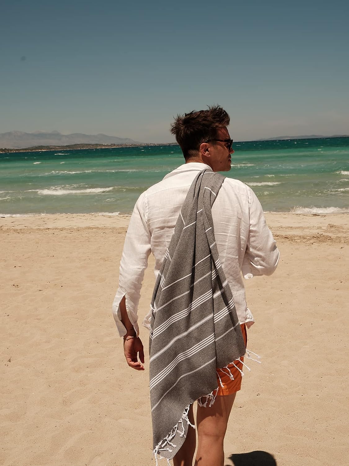 Thumbnail 6 de Bay Laurel Turkish Beach Towel with Travel Bag (39 x 71) – Quick-Dry, Sand-Free, Large & Lightweight