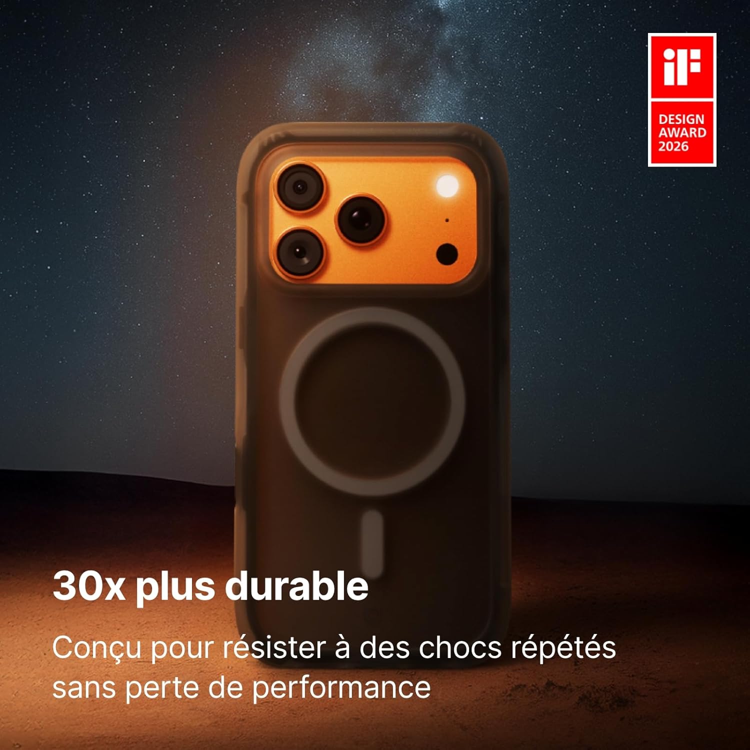 Thumbnail 2 de RHINOSHIELD Coque MagSafe compatible iPhone 17 Pro Max AirX Protection à coussin d’air — Gris Vibrant