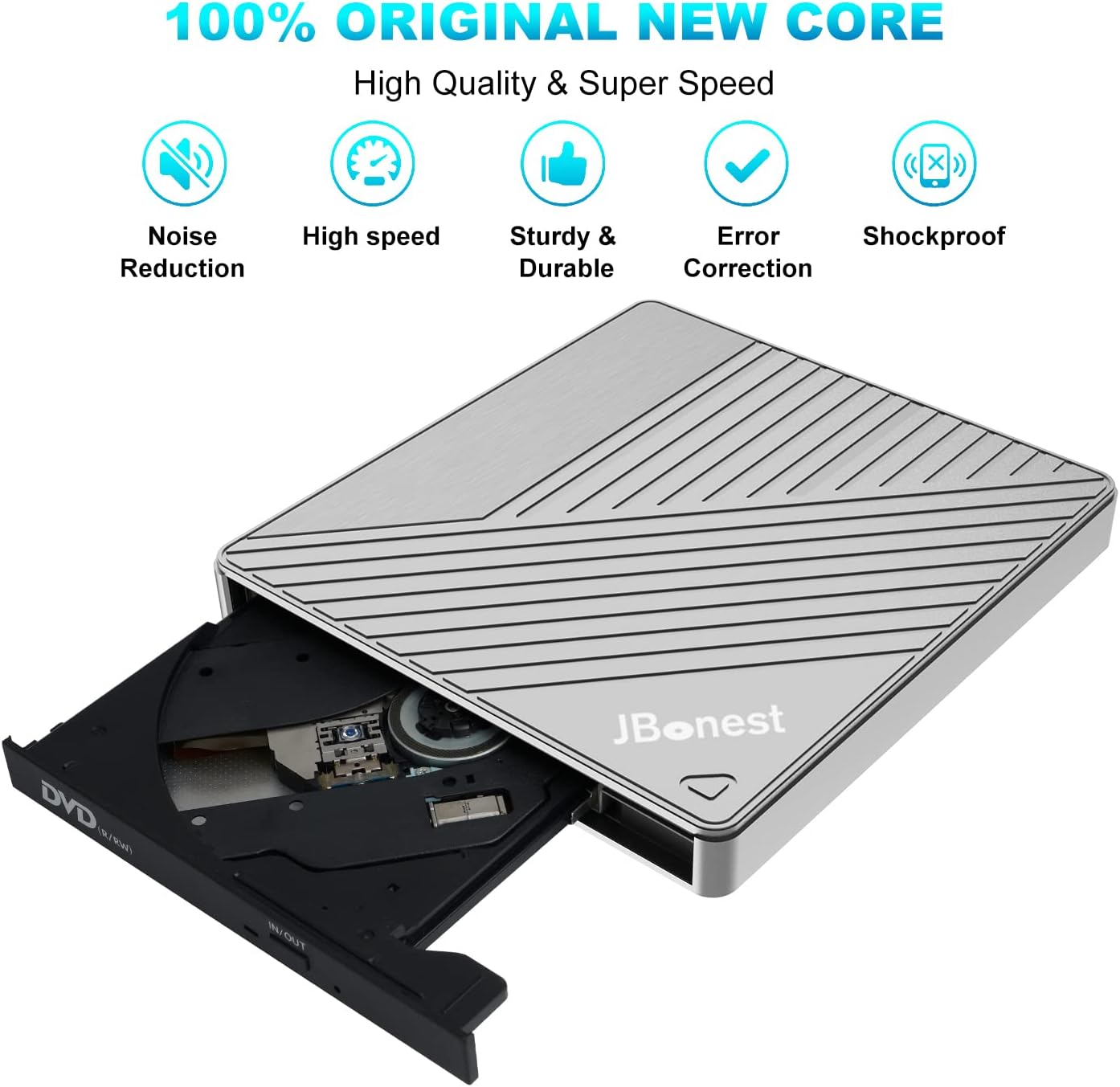 Detalle 1 de Externes CD DVD Laufwerk USB 3.0 Typ-C