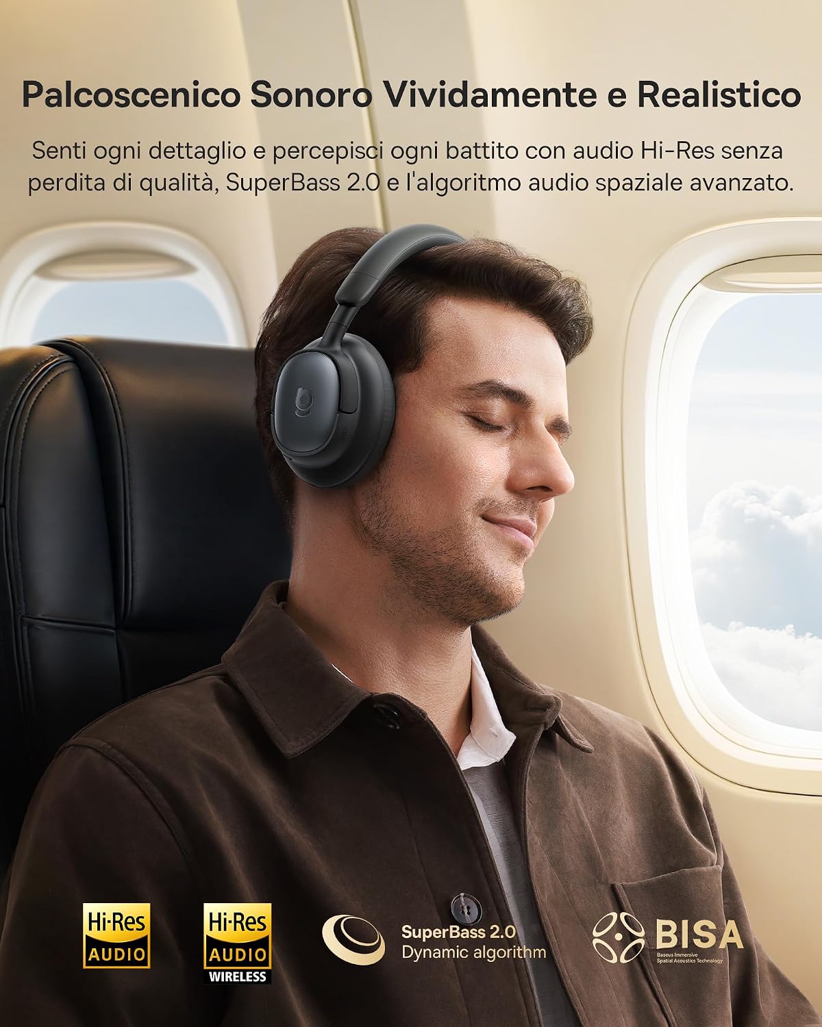 Detalle 2 de Baseus MH1 Cuffie Bluetooth 80 ore