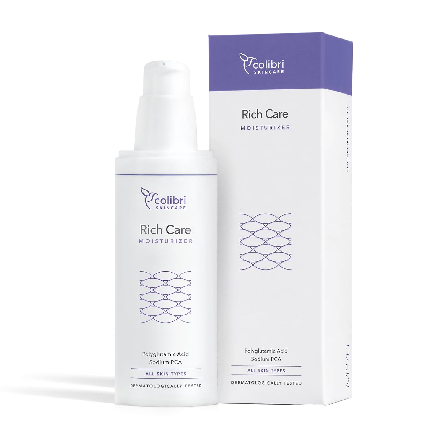 Detalle de colibri skincare Rich Care Moisturizer (80 ml) – Feuchtigkeitscreme für trockene, gereizte Gesichtshaut